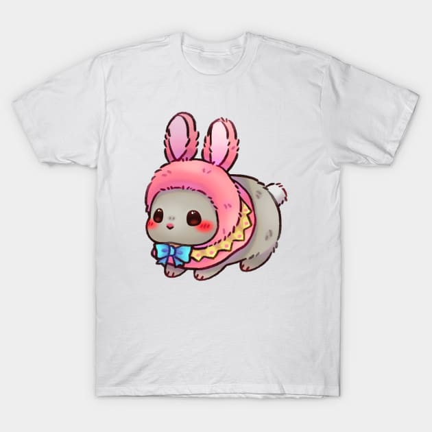 Bunny in Pink Hat T-Shirt by Riacchie Illustrations